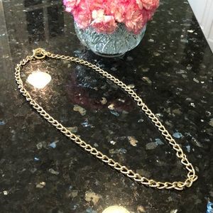 Long gold chain necklack